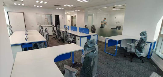 木面鐵腳架檯 , 訂造檯 , 會議檯 .多色選擇