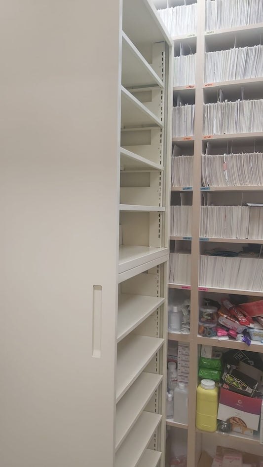 診所排版柜,移動文件柜,大型儲物柜,路軌移動柜